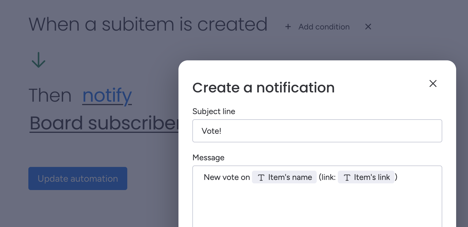New vote